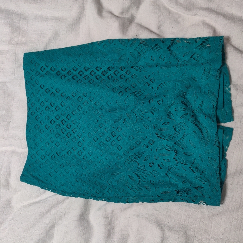LOFT Pencil Skirt Emerald
